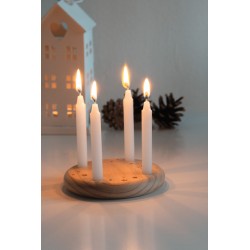 4-CHRISTMAS - Malý dřevěný adventní věnec
