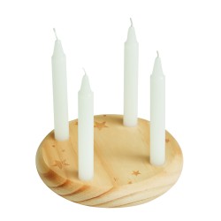4-CHRISTMAS - Malý dřevěný adventní věnec