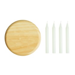 4-CHRISTMAS - Malý dřevěný adventní věnec