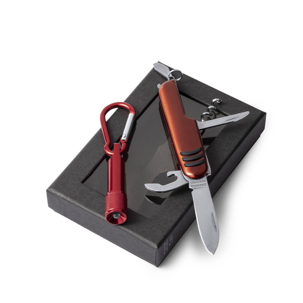 Sufli Sada nože a svítilny