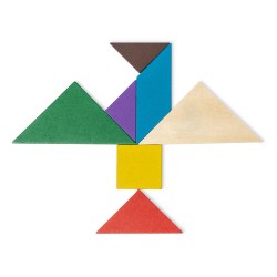 Tangram Dřevěné puzzle