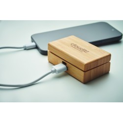 OREBAM Sluchátka TWS v bambusovém pouz