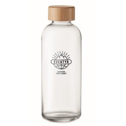 Frisian Skleněná láhev s bambus víčkem