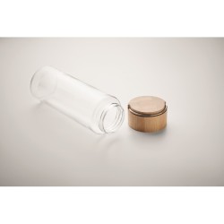 Ameland Skleněná láhev s bambus víčkem