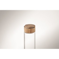 Ameland Skleněná láhev s bambus víčkem