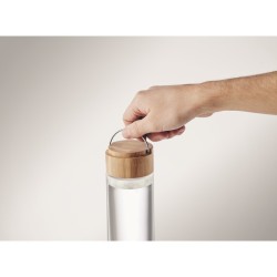 Ameland Skleněná láhev s bambus víčkem