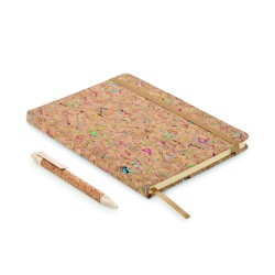 CORNOTA Barevný korkový zápisník A5