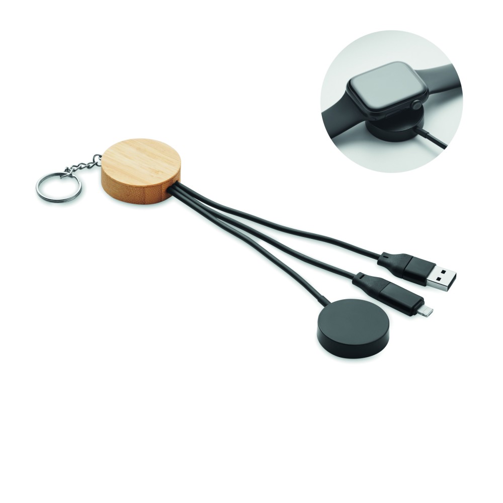 BULE Přívěsek na klíče s kabelem 4v1