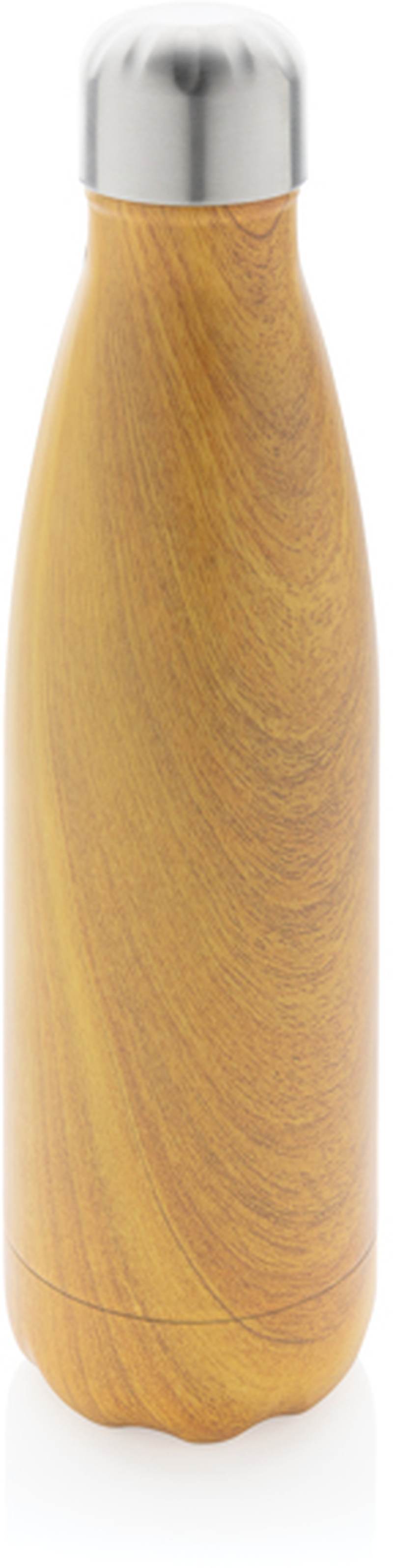 Nerezová termo láhev v dekoru dřeva