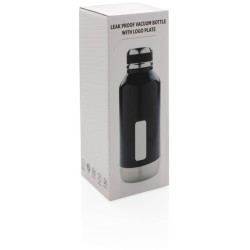 Nepropustná termo láhev s plíškem na logo