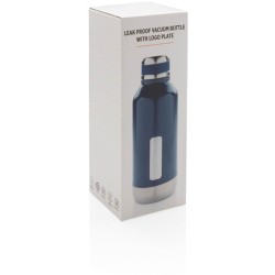 Nepropustná termo láhev s plíškem na logo