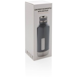 Nepropustná termo láhev s plíškem na logo