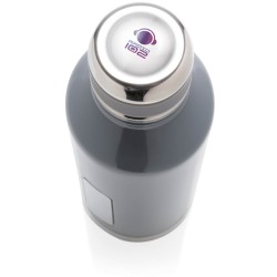 Nepropustná termo láhev s plíškem na logo