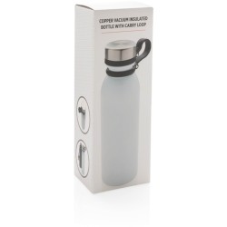 Nepropustná termo láhev s měděnou izolací a poutkem
