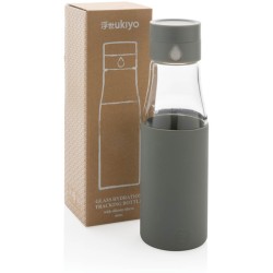 Skleněná láhev Ukiyo sledující pitný režim