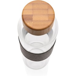 Skleněná láhev s bambusovým uzávěrem Impact