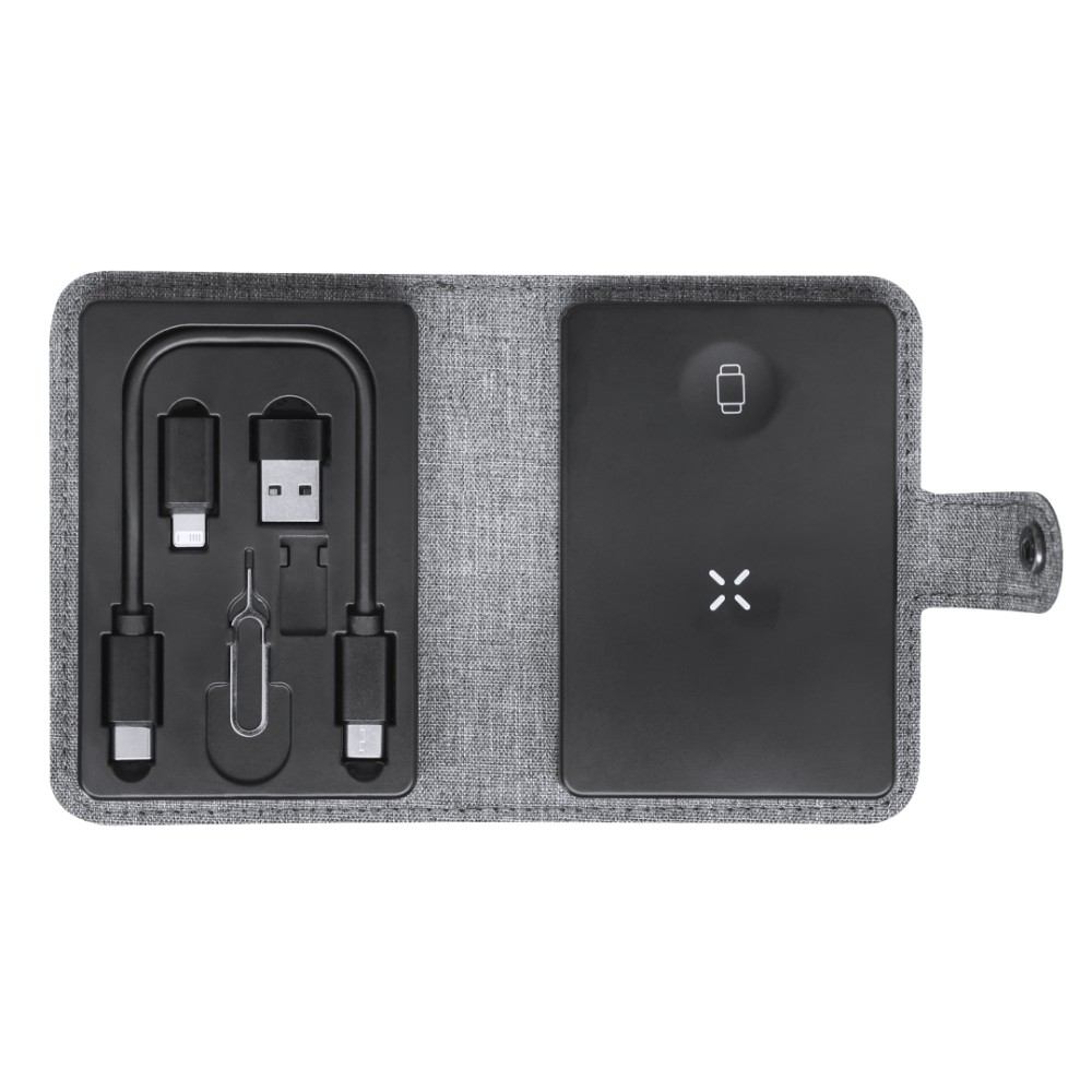 Zakary Kompletní nabíjecí základna z materiálu 300D RPET