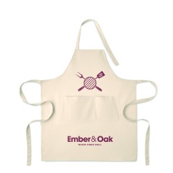 GAMMA COLOUR Zástěra z bio bavlny 240 gr/m²