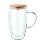 TEROL Skleněný hrnek s dvojitou 450ml