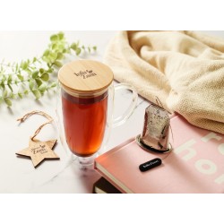 TEROL Skleněný hrnek s dvojitou 450ml