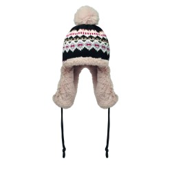 YULONG Pletená čepice s klapkami