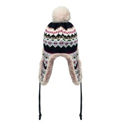YULONG Pletená čepice s klapkami