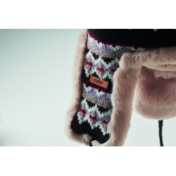 YULONG Pletená čepice s klapkami