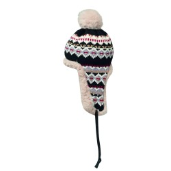 YULONG Pletená čepice s klapkami