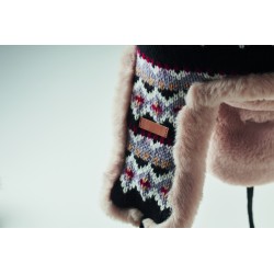 YULONG Pletená čepice s klapkami