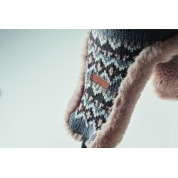 YULONG Pletená čepice s klapkami