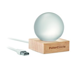 LIGHT Skleněná koule s LED