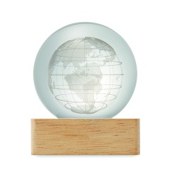 GLOBE LIGHT Skleněný globus s LED