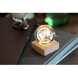 GLOBE LIGHT Skleněný globus s LED