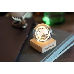 GLOBE LIGHT Skleněný globus s LED