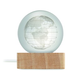 GLOBE LIGHT Skleněný globus s LED