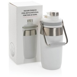 Nerezová termo láhev s duálním uzávěrem 500ml