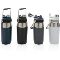 Nerezová termo láhev s duálním uzávěrem 500ml