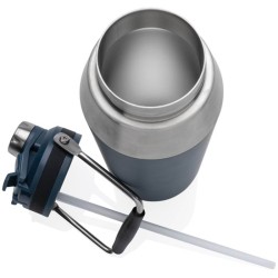 Nerezová termo láhev s duálním uzávěrem 1l