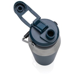 Nerezová termo láhev s duálním uzávěrem 1l