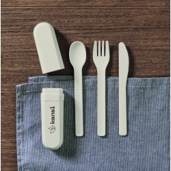 BITEFUL Sada příborů a pouzdro z PLA
