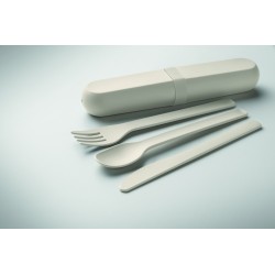 BITEFUL Sada příborů a pouzdro z PLA