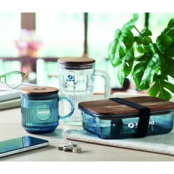 VITRIO MUG Žebrovaný skleněný hrnek 300ml