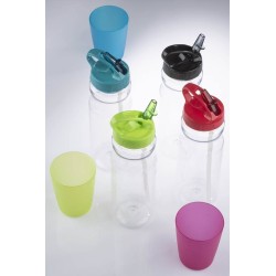 Láhev na vodu se slámou 700 ml TRANCE