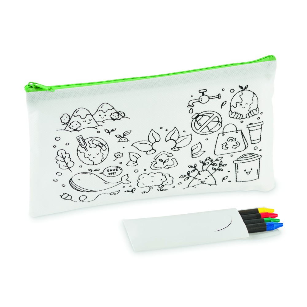 CRAY Penál se 4 pastelkami