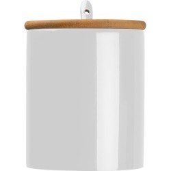 Keramický hrnek se lžičkou a bambusovým víčkem