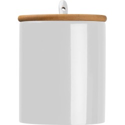 Keramický hrnek se lžičkou a bambusovým víčkem