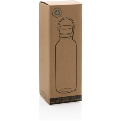 Lahev na vodu z GRS RPET s FSC bambusovým uzávěrem a madlem