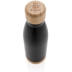 Nerezová termo lahev s bambusovými detaily