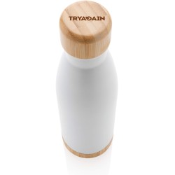 Nerezová termo lahev s bambusovými detaily