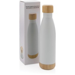 Nerezová termo lahev s bambusovými detaily
